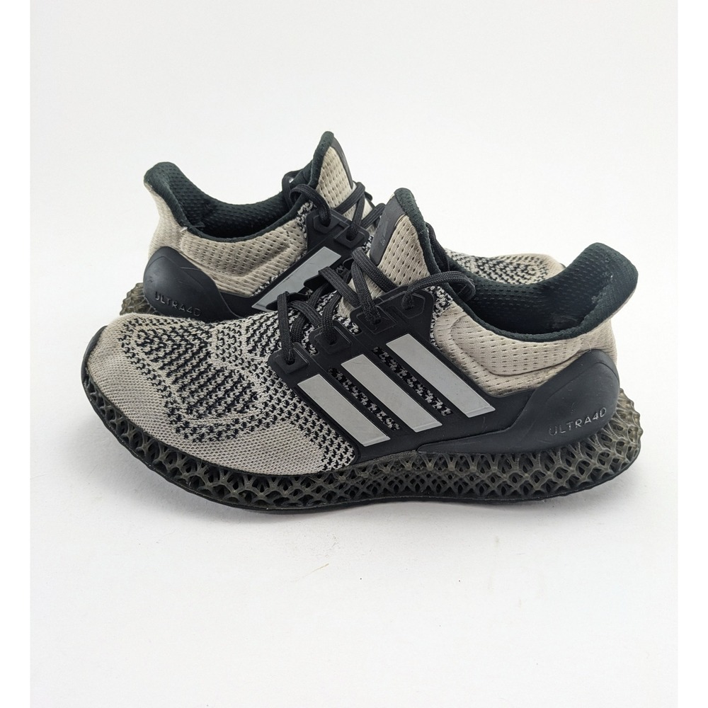 Mens Adidas Ultra 4D Oreo White Black Comfort Running Shoes IG2262 Size 9.5